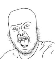 clothes mustache open_mouth soyjak stubble variant:unknown // 472x508 // 62.4KB