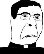 biting_lip catholic closed_mouth glasses hair merge priest soyjak subvariant:hornyson variant:chudjak variant:cobson // 640x784 // 45.3KB