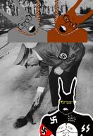 adolf_hitler black_squirrel brown_hair gray_hair hair hanginging national_socialism skunk squirrel squirreljak // 1064x1544 // 519.0KB