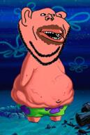 amerimutt cartoon chocolate drawn_background ear fat full_body lips mutt nickelodeon patrick_star shit_face spongebob_squarepants subvariant:impish_amerimutt variant:impish_soyak_ears // 479x713 // 477.2KB