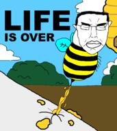 bee bee_hive its_over stinger subvariant:pol_face text variant:chudjak wing // 1392x1564 // 130.1KB