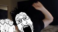 crazy_la_paint dance fish irl irl_background markiplier music variant:feraljak variant:impish_soyak_ears variant:markiplier_soyjak variant:soyfish video // 1280x720, 18s // 14.2MB
