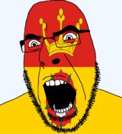 angry british crown england flag flag:hampshire flower glasses hair hampshire looking_to_the_left open_mouth plant rose soyjak stubble teeth thick_eyebrows tudor_rose united_kingdom variant:cobson // 721x789 // 82.4KB