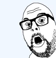 eyebrows glasses open_mouth soyjak stubble variant:unknown // 1600x1668 // 55.3KB