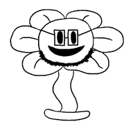 flower flowey glasses meta:template open_mouth plant remastered smile stubble transparent_background undertale variant:floweyjak wide_smile // 1000x1000 // 18.3KB