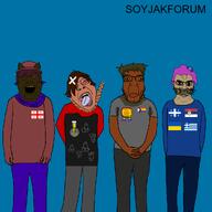 Soyjak_forum ack album_cover award aztecchicano(namefag) basil_(user) brown_skin bug clothes esl flag:georgia flag:greece flag:minor_attracted_person flag:quebec flag:serbia flag:ukraine fly georgia glasses greece hair hanging imperator_(user) jimbo_(namefag) kike music nigger oneshot pedophile pink_hair quebec rope serbia series:esl_pedo_league shroom stink_lines stinky subvariant:chudplier sweat_stain ukraine variant:alicia variant:bernd variant:chudjak variant:markiplier_soyjak weezer xiuhcoyotl yellow_sclera // 1000x1000 // 196.7KB