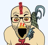 animal basan bird chicken cock feather fire variant:el_perro_rabioso yokai // 427x400 // 10.1KB