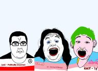 3soyjaks a_(4chan) angry barbie closed_mouth flag:german_empire flag:transgender_pride_flag glasses green_hair hair half-life nintendo open_mouth pink_skin pol_(4chan) pooner series:trios_&_duos subvariant:scott subvariant:stephen tranny variant:alicia video_game yaoi // 1115x807 // 275.5KB
