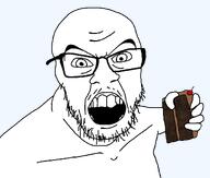 cake cherry chocolate chocolate_cake food holding_object variant:feraljak white_skin // 1209x1024 // 64.6KB