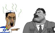 adolf_hitler angry big_nose brown_skin clothes crying fangs hat jewish_nose judaism kippah op_is_a_retarded_lazy_faggot_for_not_tagging_his_own_shit open_mouth pointing seething stinky subvariant:mexiaryan sweaty variant:chudjak variant:meximutt // 1488x888 // 277.7KB