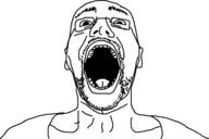 glasses open_mouth soyjak stubble variant:unknown // 1196x797 // 128.2KB