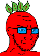 angry beet beetroot broot eyebrow food glasses leaf red_skin stubble subvariant:soyak_(irritated) tinted_glasses transparent_background variant:soyak vegetable // 632x900 // 17.9KB