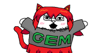 animal cat catgirl clothes english_text grey_shirt meta:leaky nas:tama red_hair red_skirt skirt standing tail text variant:catjak white_skin // 960x533 // 24.4KB