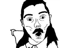 clothes fargo long_hair mustache pointing variant:two_pointing_soyjaks white_background // 758x604 // 65.2KB