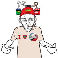 accessory bloodshot_eyes clothes coke drinking drinking_helmet ear glasses hat i_heart i_love sprite sproke stubble variant:shirtjak variant:unknown // 625x636 // 133.4KB
