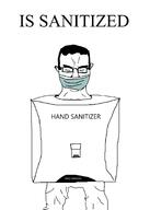 chud crying eyes_closed full_body glasses hand_sanitizer head mask pants_down subvariant:obsessedchud tear text variant:chudjak wagie // 1500x2104 // 63.0KB