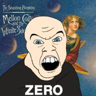 Jean_Baptiste_Greuze album_cover alt_rock bald billy_corgan blue_eyes clothes grunge music no_hair planet raphael saint_catherine_of_alexandria smashing_pumpkins space star variant:feraljak white_skin zero // 1500x1500 // 1.9MB