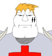 blue_eyes chainmail champion_x(user) christian_cross golden_hair knight subvariant:mexiaryan subvariant:mexiaryan_front trend:aryan variant:meximutt yellow_hair // 795x849 // 21.4KB