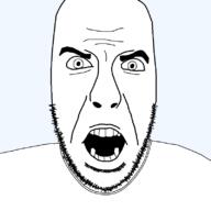 alternate angry open_mouth redraw soyjak stubble subvariant:cobson_front template variant:cobson // 800x800 // 17.3KB