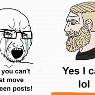 animated beard bloodshot_eyes crying nordic_chad open_mouth portal stubble text variant:soyak yellow_hair // 538x296 // 2.0MB