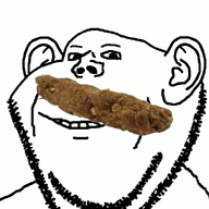 animated b_(4chan) ear eating licking logposter poop smile soyjak stubble tongue variant:impish_soyak_ears wink // 598x800 // 615.7KB