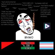 ack anarcho-communism bbc bloodshot_eyes bnwo bnwo_reality breadtube chudcel clitty crying faggot pan_african pan_african_flag proud_race_traitor subvariant:cobson_front suicidal suicide text transgender_flag twp variant:cobson // 2000x2000 // 600.9KB