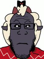 animal cult cult_of_the_lamb cultist demon demonic game horn lambert subvariant:neutralplier variant:markiplier_soyjak video_game // 600x800 // 51.3KB