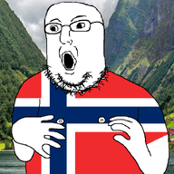 arm clothes country flag flag:norway glasses hand irl_background norway open_mouth soyjak stubble tshirt variant:norwegian // 723x770 // 477.8KB