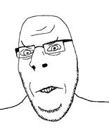 angry glasses soyjak stubble subvariant:nucob variant:cobson // 541x671 // 18.7KB