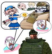 astolfo bloodshot_eyes bulletproof_vest camouflage emoticon emr_pattern fat fate_grand_order femboy mge multicam projection rope russia skull soldier soldier_(tf2) speech_bubble team_fortress_2 tranny troon twinkjak united_nations variant:bernd variant:wojak video_game z_(russian_symbol) // 1230x1280 // 381.7KB