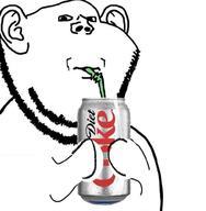 can coke diet_coke drinking drinking_straw holding_object straw stubble variant:impish_soyak_ears // 959x979 // 85.5KB