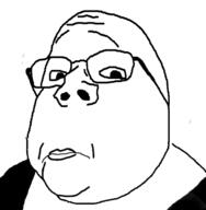 closed_mouth glasses soyjak subvariant:wholesome_soyjak variant:gapejak variant:soylady // 436x445 // 35.5KB