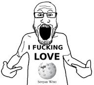 clothes glasses hand i_fucking_love i_love open_mouth pointing soyjak soyjak_wiki stubble text tshirt variant:markiplier_soyjak variant:soyak // 618x559 // 80.5KB