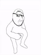 Smug_Little_Fuck animated glasses selfish_little_fuck smile smirk smug soyjak stubble variant:smugjak // 600x800 // 1.9MB