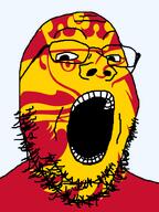 animal bird country county crown eagle flag flag:skåne glasses hair meta:flagspam open_mouth skåne soyjak stubble sweden teeth transparent_background variant:gapejak // 600x800 // 79.9KB