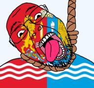 ack animal bird dead eagle flag flag:ivanovo_oblast glasses hair hanging ivanovo_oblast lion oblast open_mouth rope russia skin soyjak stubble suicide teeth tongue transparent transparent_background variant:bernd white yellow_teeth // 768x719 // 214.7KB