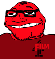 bald channel_4 chin film_4 glasses logo smirk soyjak stubble subvariant:lakuse transparent_background variant:smugjak wrinkles // 600x640 // 13.6KB