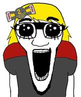 badge female femjak glasses hair hair_ribbon kate kate_hikes oh_my_god_she_is_so_attractive ribbon variant:el_perro_rabioso yellow_hair // 788x941 // 303.0KB