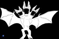 arm black_background ear full_body geminijak meta:ai_generated open_mouth subvariant:fingerboy teeth variant:a24_slowburn_soyjak wing // 1024x681 // 75.9KB