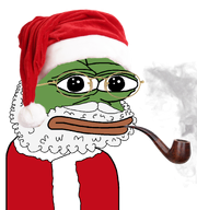 amphibian christmas closed_mouth clothes coat frog glasses green_skin hat lips nas nas:pepe pepe_the_frog santa santa_claus santa_hat // 1578x1680 // 1.1MB