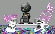 3soyjaks animated arm clean_dance closed_mouth dance dancing_swede disco_ball dj ear full_body glasses grey_skin hand headphones meds open_mouth smile soot soot_colors soyjak soyjak_party sproke stubble variant:gapejak variant:impish_soyak_ears variant:soyak video // 1016x640, 112.6s // 32.8MB