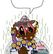 amphibian award bloodshot_eyes cum frog hello_my_name_is_(sticker) hoops_and_yoyo janny nas:pepe penis pepe_the_frog rotten_teeth rotting severed_penis shroom shroomcuck soyjak_forum speech_bubble squirreljak steam stink_lines stinky tbp thrembo88_(namefag) tiny_penis tongue trend:slopjak trend:squirreljakking tuxedo variant:impish_soyak_ears yellow_teeth // 1087x1118 // 256.1KB