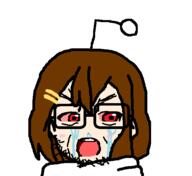 anime antenna bloodshot_eyes blush crying glasses hair hair_clip hirasawa_yui k_on looking_to_the_left oekaki open_mouth reddit soyjak stubble sweater variant:unknown // 563x517 // 12.5KB