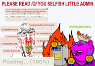 2soyjaks award banana_split_ice_cream error fire fix_the_fucking_site glasses meta:namefags mutt_lips purple_skin q_(soyjak_party) quote server soyjak stubble subvariant:feralrage table variant:feraljak variant:impish_soyak_ears // 2000x1400 // 512.3KB