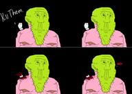 2soyjaks blood closed_mouth comic deltarune dog ear fat glasses gore nipple smile stretched_chin stubble subvariant:wholesome_soyjak toby_fox tobyjak undertale variant:gapejak variant:greenpaintedfacejak video_game // 2958x2101 // 197.6KB