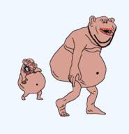 2soyjaks arm black_sclera bloodshot_eyes brown_skin crying ear fat full_body glasses leg open_mouth stubble subvariant:ackmutt subvariant:impish_amerimutt variant:bernd variant:impish_soyak_ears // 940x973 // 26.7KB