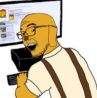 2soyjaks 4chan animal anime arm beard cap clothes computer dog ear frog glasses hakurei_reimu hand hat janny kirisame_marisa open_mouth pepe qa_(4chan) screen smile smug sneed soyjak stubble touhou variant:impish_soyak_ears variant:zoomer_on_computer video_game yellow_skin // 696x701 // 90.2KB