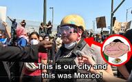 2025_Los_Angeles_Riots arrow english_text fat flag:mexico holding_object irl mexico mexicuck meximutt protest variant:meximutt // 1168x721 // 1.4MB