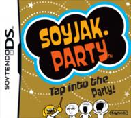 3soyjaks arm closed_mouth clothes glasses hair hand holding_object janny nintendo nintendo_ds open_mouth rhythm_heaven soyjak soyjak_party subvariant:kekjak teeth text variant:isaac variant:soyak video_game // 1500x1344 // 2.9MB