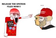 beard blond chad chinese_communist_party communism crying democratic_party donald_trump epstein_files flag:china hammer_and_sickle hillary_clinton im_with_her jeffrey_epstein maga maga_hat orange_skin pol_(4chan) variant:soyak wig wojak // 840x572 // 245.6KB